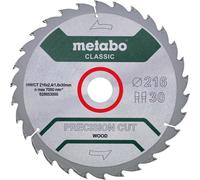 Metabo Lame de scie "précision bois - classique", 216x30 D30 DI 22° /B (628653000)