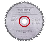 Metabo Lame de scie ""Precision cut wood - Professional"", 235x2,6/1,8x30, Z44 WZ 15° - 628494000