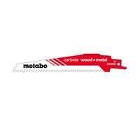 Metabo 626559000 LAME DE SCIE SABRE CARBIDE WOOD + MÉTAL Longueur lame de scie 150 mm 1 pc(s)