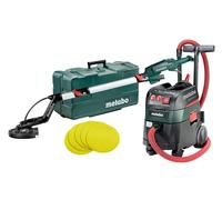 Metabo Machines filaires en set LSV 5-225 Comfort + ASR 35 M ACP Set + 25 feuilles abrasives auto-agrippantes 225 mm P 120, Coffret - 690940000