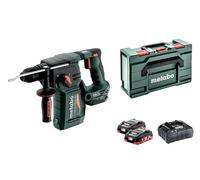 Metabo Marteau combiné sans fil KH 18 LTX BL 24 – 18 V, 2x4 Ah LiHD, SDS‑Plus, ASC 55, metaBOX 165 L