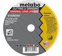 Metabo Meule à pipeliner longue durée de vie de 12,7 cm | Type 27 | 12,7 x 0,3 cm x 2,2 cm | A24T | Oxyde d'aluminium | Durée de vie plus longue, résultats rapides et fiables | Acier, acier inoxydable
