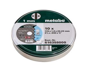 Metabo Meules à découper Metabo SP, 115 x 1,0 x 22,23 mm, Inox TF 41, en boîte métallique, 10 pièces Quantité:1