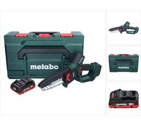 Metabo MS 18 LTX 15 Trononneuse sans fil 18 V 15 cm 5 m/s + 1x accu 4,0 Ah + metaBOX - sans kit de chargement