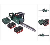 Metabo MS 36-18 LTX BL 40 Trononneuse d'elagage sans fil 36 V ( 2x 18 V ) 40 cm 22 m/s Brushless + 2x batterie 8,0 Ah + kit chargeur