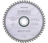 Metabo MULTI CUT PROFESSIONAL 628293000 Lame de scie circulaire 165 x 20 x 1.4 mm Nombre de dents: 54 1 pc(s)