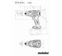 METABO Perceuse à percussion 18V 5.2Ah - SB 18 LTX BL I - 602360650