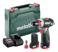 metabo Perceuse-Visseuse Brushless 12V PowerMaxx BS 12 BL Q 2x 2.0 Ah | Perceuse 12V Brushless ultra-compacte avec mandrin amovible Quick. Livrée en coffret avec 2 batteries 2,0 Ah et chargeur.