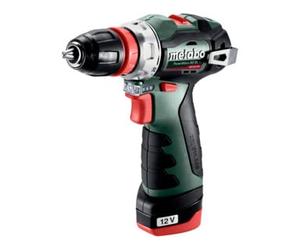 Metabo Perceuse-visseuse sans fil Metabo PowerMaxx BS BL Q, coffret en plastique ; 12V 2x2Ah Li-Power + LC 40 Quantité:1