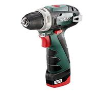Metabo batterie PowerMaxx Drill BS base 12V / 2x Batterie 2,0 Ah dans le coffre