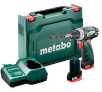 Metabo batterie PowerMaxx Drill BS base 12V / 2x Batterie 2,0 Ah dans le coffre