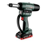 Metabo Pistolet à écrous à sertir sans fil Metabo NMP 18 LTX BL M10, metaBOX 145 M ; 18V 2x4Ah LiHD + ASC 55 Quantité:1