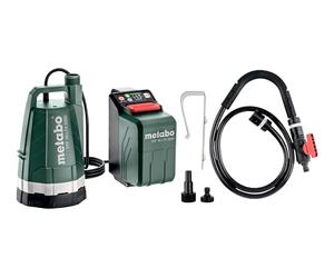 metabo Pompe Immergée TPF 18 LTX 2200, Vide-Cave et Récupérateur Eau 18V | Pompe à eau claire flexible 2200 l/h, refoulement 22 m, aspiration plate 1 mm, sans batterie ni chargeur
