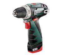 Metabo batterie PowerMaxx Drill BS base 12V / 2x Batterie 2,0 Ah dans le coffre