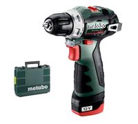 Perceuse-visseuse sans fil Metabo PowerMaxx BS BL 601721500 12 V 2 Ah Li-Ion + 2 batteries