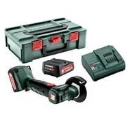 Metabo PowerMaxx CC 12 BL 12V Meuleuse D'angle Sans Fil (2x 2,0Ah) Dans MetaBOX - 76 Mm