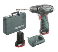 Metabo Perceuse à percussion sur batterie Metabo PowerMaxx SB Mallette plastique Basic ; 10,8V 2x2Ah Li-Ion + LC 40 Quantité:1