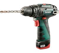 Metabo Perceuse à percussion sur batterie Metabo PowerMaxx SB Mallette plastique Basic ; 10,8V 2x2Ah Li-Ion + LC 40 Quantité:1