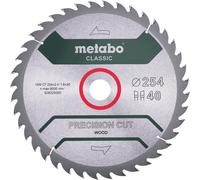 Metabo Lame de scie ""Precision cut wood - Classic"" 254x2,4/1,6x30, Z40 WZ 20° - 628325000
