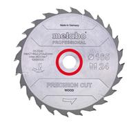 Metabo PRECISION CUT WOOD 628290000 Lame de scie circulaire 165 x 20 x 1.4 mm Nombre de dents: 24 1