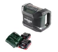 Metabo R 12-18 DAB+ BT radio de chantier à batterie 12-18 V DAB+ + 2x batterie LiHD 4,0 Ah + chargeur
