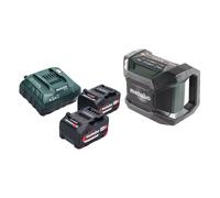Metabo R 12-18 DAB+ BT radio de chantier sur batterie 12-18 V DAB+ + 2x batteries 4,0 Ah + chargeur