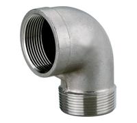 Metabo 628802000 Raccord coudé 56,7 mm (2\ ) (filet int.), 59,62 mm (2\ ) (filet ext.) acier inoxydable