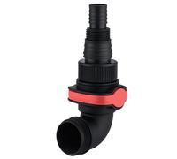metabo Raccord coudé rapide 1 1/2" avec adaptateur multiple - Raccord pour pompes submersibles, tuyaux de vidange, tuyaux d'aspiration et d'arrosage, accessoires de pompes durables et robustes
