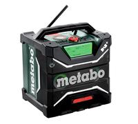 Metabo Radio de chantier sans fil avec fonction de chargement de la batterie, sans batterie ni chargeur RC 12-18 32W BT DAB+ (600779850)