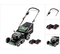Metabo RM 36-18 LTX BL 46 Tondeuse à gazon sans fil 36 V (2x 18 V) 46 cm brushless + 2x Batteries 4,0 Ah - sans chargeur