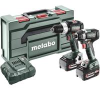 Metabo Comboset 2.8.8. 18V Li-ion Accu Perceuse-visseuse Et Clé À Chocs Set (2x5.2Ah) Dans MetaBOX