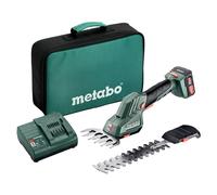 Metabo Sculpte-haie et cisaille à gazon sans fil PowerMaxx SGS 12 Q, 12V 1x2Ah Li-Ion, Chargeur SC 30, Mallette souple - 601608500