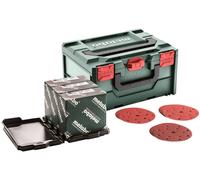 Metabo Set d'abrasifs pour SXE 150-5 - 150 pcs - bois, métal + MetaBOX 626756000
