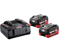 Metabo 685122000 Basic-Set 2 x LiHD 5.5 Ah Batterie pour outil et chargeur 18 V 5.5 Ah LiHD