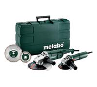Metabo SET WE 2200-230 + W 750-125 Meuleuse D'angle Combi - 2200/750W - 230/125mm