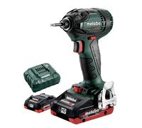 Metabo SSD 18 LTX 200 BL Visseuses à choc sans fil, 2x18V/4Ah LiHD, Chargeur ASC 30-36 V, Coffret - 602396800