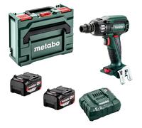 Metabo Clé à chocs sans fil Metabo SSW 18 LTX 400 BL metaBOX 145 ; 18V 2x5.2Ah Li-Ion + ASC 55 Quantité:1