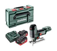 Metabo ST 18 LT 130 BL Scie sauteuse sans fil 18 V 130 mm Brushless + 2x batterie LiHD 5,5 Ah + chargeur + Metabox