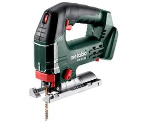 metabo STB 18 L 90 Scie Sauteuse sans Fil 18V, Poignée Etrier, Quick | Coupe bois 90mm, semelle inclinable, LED, mouvement pendulaire, sans batterie ni chargeur, coffret metaBOX 145 L