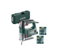 Metabo STEB 65 QUICK SET Scie Sauteuse Avec 20 Lames De Scie En Coffret - 450W - Poignée En D - Variable