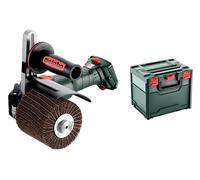 metabo SVB 18 LTX BL 200-18 V CAS Machine à satiner sans fil Ø 200 mm - Moteur sans balais, vitesse de rotation variable, travail du métal, satin, meulage, polissage - Accessoires et metaBOX inclus