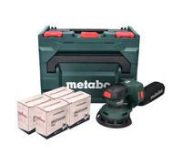 Metabo SXA 18 LTX 125 BL Ponceuse excentrique sans fil 125mm 18V Brushless + 2x Sets de ponçage Toolbrothers TURTLE + Coffret metaBOX - sans batterie, sans chargeur (600146840)