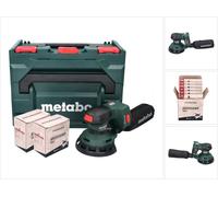 Metabo SXA 18 LTX 125 BL Ponceuse excentrique sans fil 125mm 18V Brushless + 2x Sets de ponçage Toolbrothers TURTLE + Coffret metaBOX - sans batterie, sans chargeur (600146840)