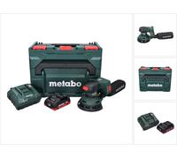 Metabo SXA 18 LTX 125 BL Ponceuse excentrique sans fil 18 V 125 mm Brushless + 1x batterie 4,0 Ah + chargeur + metaBOX