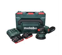 Metabo SXA 18 LTX 125 BL Ponceuse excentrique sans fil 18 V 125 mm Brushless + 2x batterie 4,0 Ah + chargeur + metaBOX
