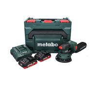 Metabo SXA 18 LTX 125 BL Ponceuse excentrique sans fil 18 V 125 mm Brushless + 2x batterie 4,0 Ah + chargeur + metaBOX