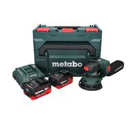 Metabo SXA 18 LTX 125 BL Ponceuse excentrique sans fil 18 V 125 mm Brushless + 2x batterie 5,5 Ah + chargeur + metaBOX