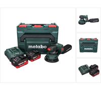 Metabo SXA 18 LTX 125 BL Ponceuse excentrique sans fil 18 V 125 mm Brushless + 2x batterie 8,0 Ah + chargeur + metaBOX