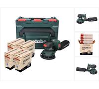 Metabo SXA 18 LTX 125 BL Ponceuse orbitale sans fil 18 V 125 mm (600146840) sans balais + 4x Set d'abrasifs filet Toolbrothers SPIDER + metaBOX - sans batterie, sans chargeur
