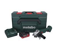Metabo W 18 L 9-125 Meuleuse d'angle sans fil 18 V 125 mm + 1x batterie 10,0 Ah + chargeur + metaBOX